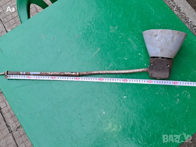 Стара индустриална лампа сванема от тезгях, снимка 2 - Антикварни и старинни предмети - 52942808