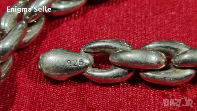 Сребърна гривна , снимка 4 - Гривни - 50306305