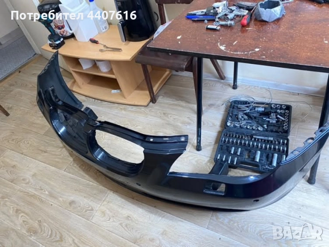 Предна броня за бмв е60 (черна), снимка 7 - Части - 52592039