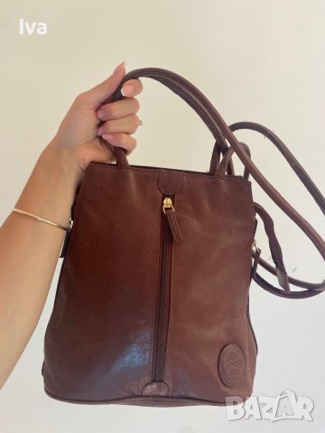 Италианска чанта от естествена кожа