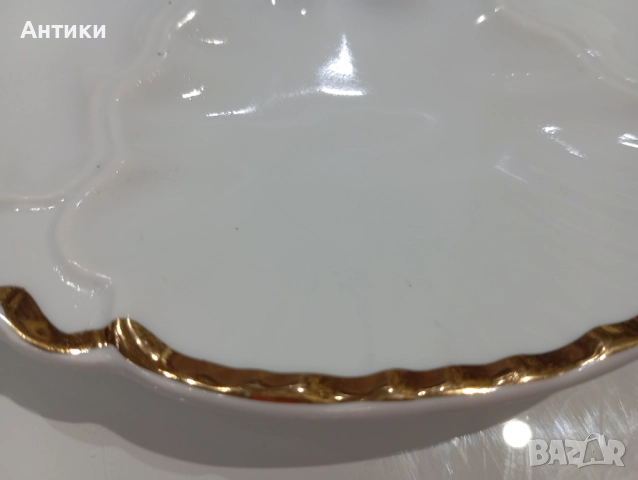 Порцеланово плато за стриди маркирано, снимка 10 - Чинии - 52642547