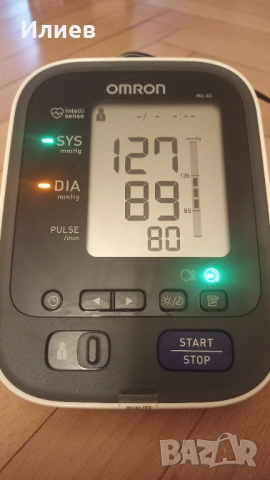 Апарат за измерване на кръвно налягане - ОMRON M6 AC, снимка 6 - Друга електроника - 53029470