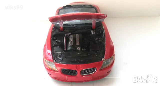 Метална количка Bburago BMW Z4 - Мащаб 1:24, снимка 7 - Колекции - 48589754