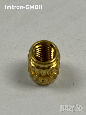  Месингова Резбована  Вложка За Пластмаса  5,5 мм / М3 