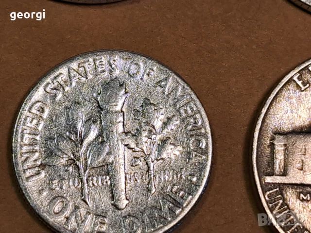 6 американски сребърни монети 5 цента, 10 цента, четвърт долар, снимка 11 - Нумизматика и бонистика - 50493033