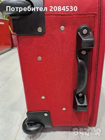 Куфар с колелца и телескопична дръжка , снимка 3 - Куфари - 49126991