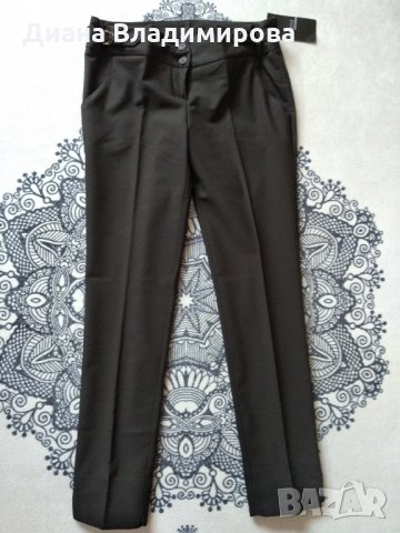 Нов дамски тъмнокафяв панталон, снимка 1 - Панталони - 32432329