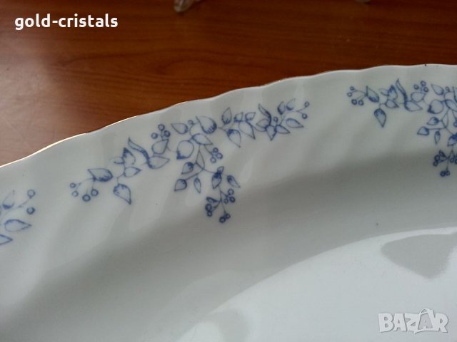 Стар български порцелан плато чиния, снимка 2 - Чинии - 33422879
