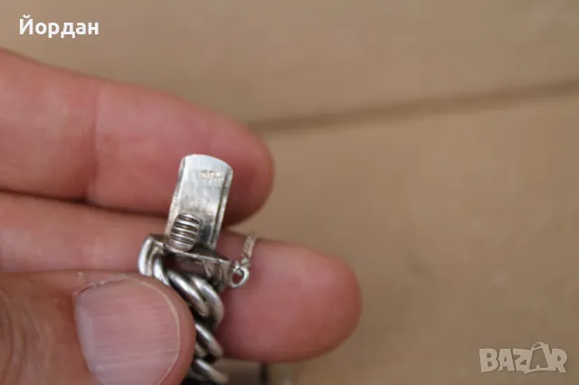 Сребърна гривна , снимка 10 - Гривни - 47549434