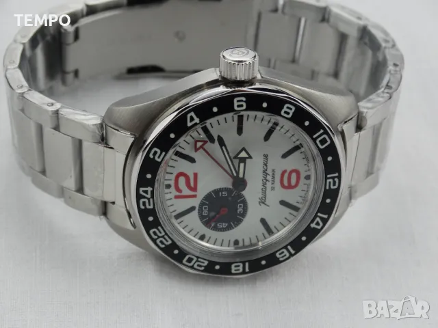 ВОСТОК КОМАНДИРСКИЕ АВТОМАТИЧЕН-GMT-FULL LUME  ref: 03099А, снимка 15 - Мъжки - 46851919