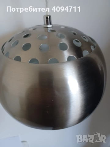 1 или 3 Нови aбажура метал с кабел и закрепващи болтове за бар ,маса за хранене, снимка 2 - Лампи за таван - 52537464