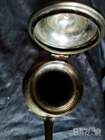 посребрен бароков чайник, снимка 3 - Антикварни и старинни предмети - 34581178