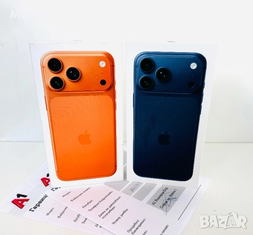 НОВ! iPhone 17 Pro Max 512GB Orange / Blue ГАРАНЦИЯ 24 Месеца!