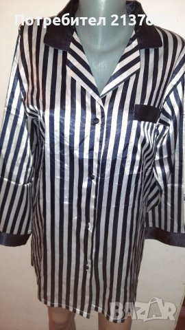 САТЕНЕН Къс ХАЛАТ  - Размер L  / XL , снимка 1