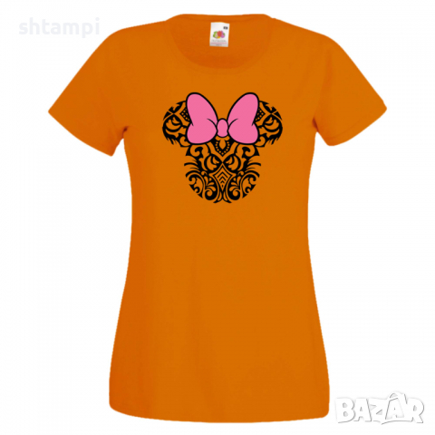 Дамска тениска Minnie Head 4 Подарък,Изненада,Рожден ден,, снимка 7 - Тениски - 36530131