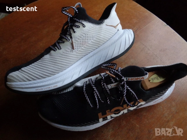 Мъжки маратонки HOKA ONE ONE Carbon X 3 – Black/White – Men’s US 11.5 (EU 45) черно бели за бягане, снимка 7 - Маратонки - 52966808