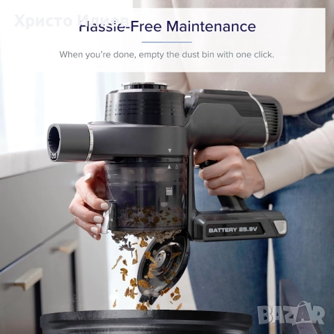 Вертикална прахосмукачка Levoit VortexIQ 40 Flex Безжична, снимка 15 - Прахосмукачки - 52195918