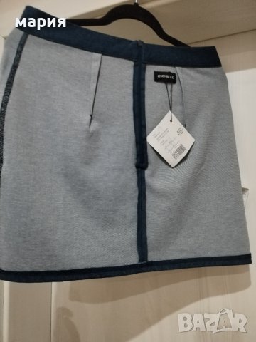 Нова памучна пола имитираща дънкова, снимка 3 - Поли - 40611120