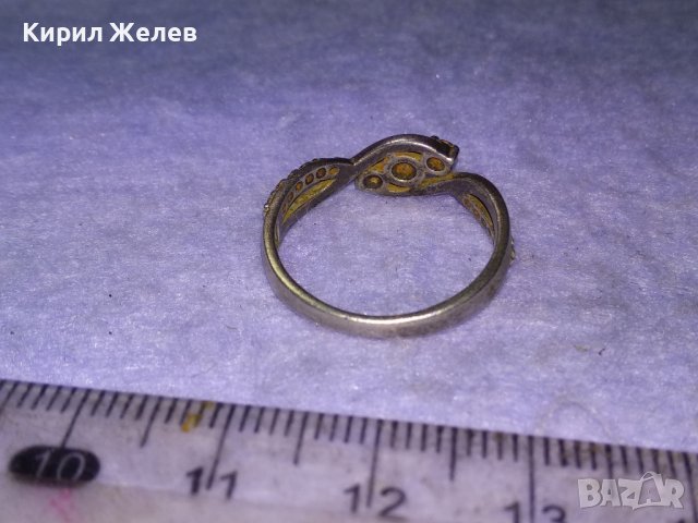 ВЕЛИКОЛЕПЕН СТАР СРЕБЪРЕН СКЪПОЦЕНЕН АРТ НУВО ПРЪСТЕН ВИСОКА ПРОБА СРЕБРО МАЙСТОРКА ИЗРАБОТКА 40546, снимка 13 - Антикварни и старинни предмети - 43318135