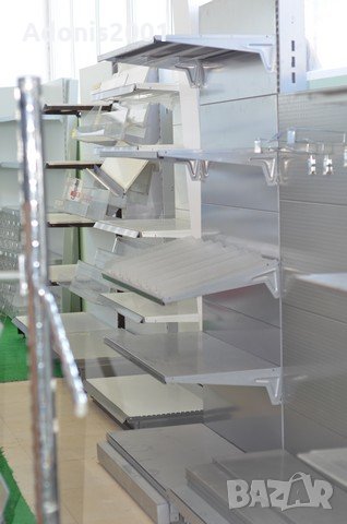 Стелажи за магазини метални - единични, модулни, тип гондоли; хладилни  витрини, магазинно оборудване в Стелажи и щандове в гр. Варна - ID13010750  — Bazar.bg