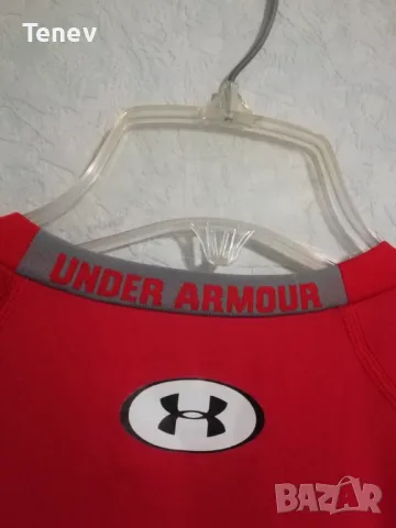 Under Armour HeatGear Compression нова оригинална мъжка тениска фланелка размер XL червена, снимка 4 - Тениски - 49498719