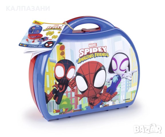 Кола в куфарче Spidey Smoby 7600360910 , снимка 4 - Коли, камиони, мотори, писти - 44114395