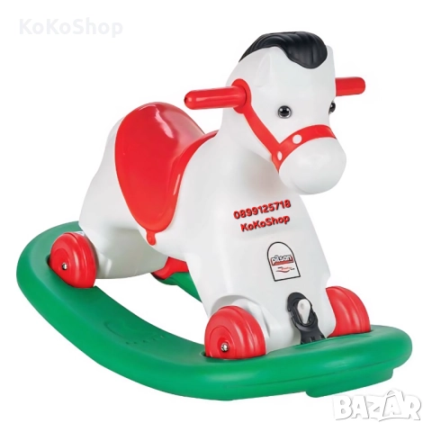 Конче люлка 2 в 1 със звуци/конче на колела