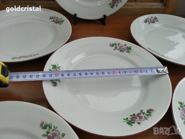 Стар български порцелан чинии плитки и дълбоки , снимка 3 - Чинии - 37487730