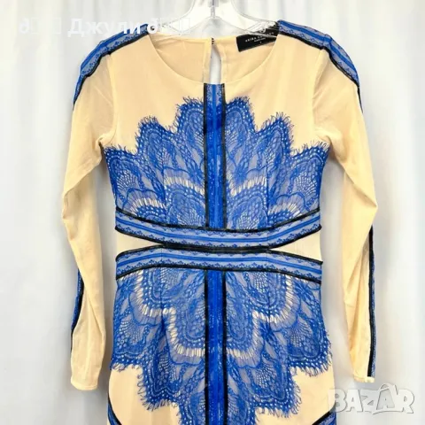 Красива рокля със синя дантела, снимка 8 - Рокли - 43926389