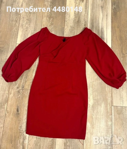 червена рокля от Edrehi, снимка 2 - Рокли - 51483662