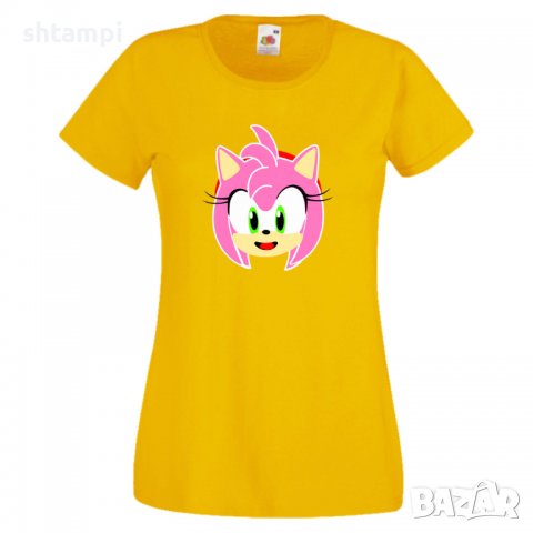 Дамска тениска SONIC AMY Игра,Изненада,Подарък,Празник,Повод, снимка 13 - Тениски - 37243713