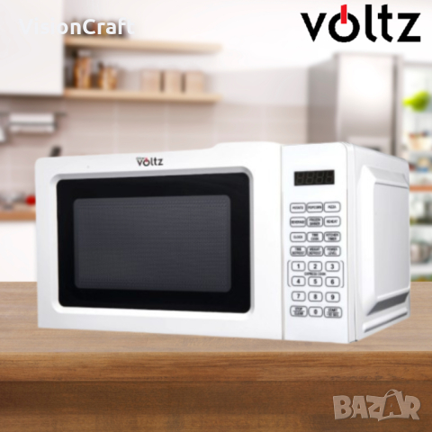 Микровълнова фурна Voltz OV1443D, 700W, 20л., 10степени на мощност, 2 ГОДИНИ ГАРАНЦИЯ, снимка 3 - Микровълнови - 44895802