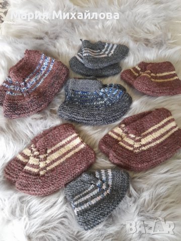 Ръчно изработени детски терлици и чорапи, снимка 6 - Чорапи - 43059185