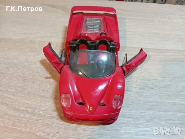 Метална кола "Ferrari" F50 мащаб 1:24, снимка 4 - Коли, камиони, мотори, писти - 43091332