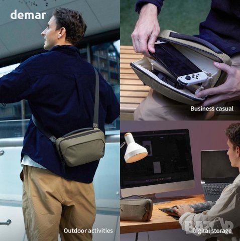 Техническа чанта за аксесоари VSGO, Power Bank, твърд диск,(L, зелено), снимка 6 - Други - 43972063