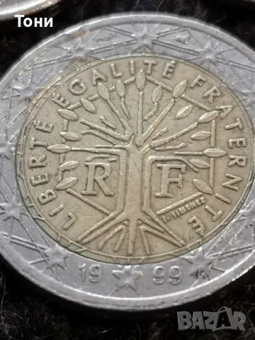 2 евро 1999 дърво живота. 2 evro 2000год., снимка 2 - Нумизматика и бонистика - 50111275