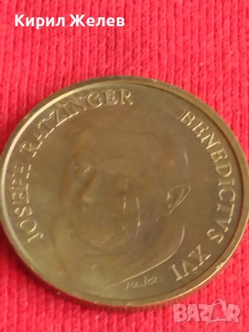 Сувенирна монета  опознай Германия Папа Бенедикт 16 за колекция декорация 29695, снимка 5 - Нумизматика и бонистика - 37779499