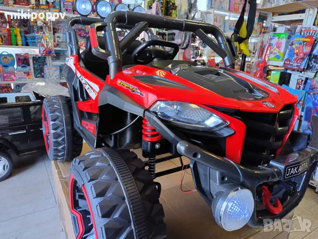 SAFARI двуместен акумулаторен джип JAKARTA 4x4 червен, снимка 1