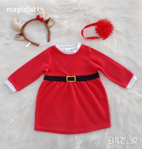 Детска Коледна рокля H&M 9-12 , снимка 11 - Бебешки рокли - 42950882