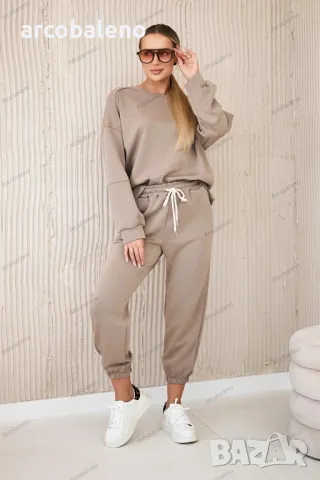 Дамски суичър комплект от вискоза + панталон, 17цвята , снимка 15 - Комплекти - 48605911