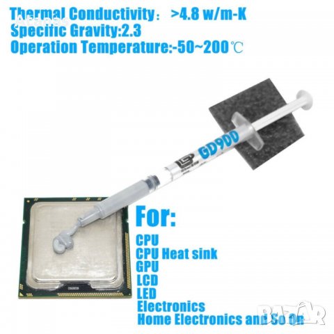 Термопаста, термолепенки(термо подложки) за процесор, чипсет или видео карти, снимка 2 - Друга електроника - 26827902