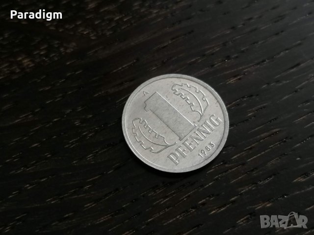 Монета - Германия - 1 пфениг | 1983г.; серия А