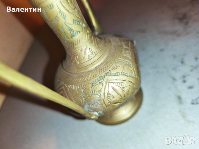 Месингова кана без капак, снимка 5 - Антикварни и старинни предмети - 52742654