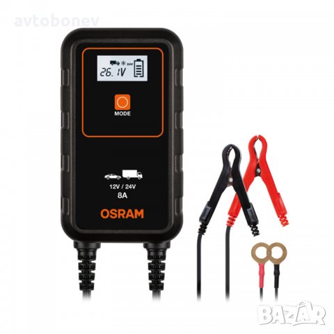 SМАRТ зарядно за акумулатор OSRAM 908 - 12/24V,8A, снимка 3 - Аксесоари и консумативи - 35487671