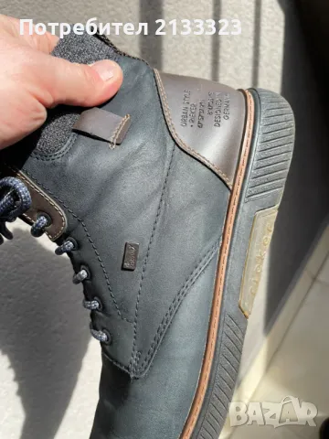 Зимни обувки Rieker Тъмносин 45 номер, снимка 8 - Мъжки боти - 48893057