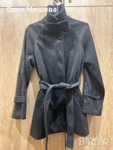 Тъмно сиво палто, снимка 2 - Палта, манта - 51866126