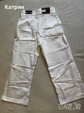 Tommy Jeans 3/4 бели дънки, снимка 3 - Дънки - 51640162