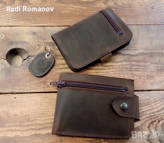 Ръчно изработени мъжки кожени портфейли , снимка 8 - Портфейли, портмонета - 52309225