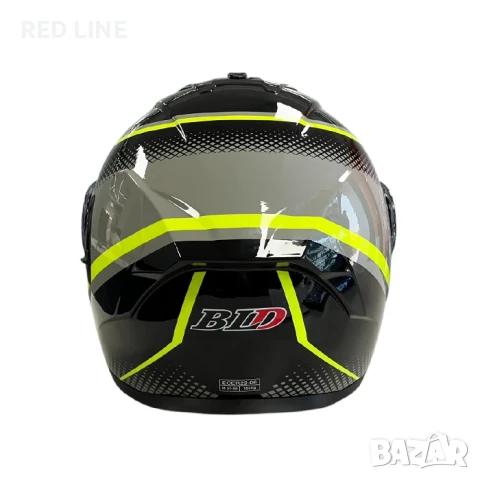 Mодуларна каска за мотор черно/неон, снимка 4 - Аксесоари и консумативи - 50809566