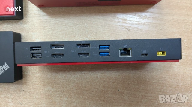 Докинг станция Lenovo ThinkPad Hybrid USB-C Dock 40AF + Гаранция, снимка 3 - Лаптоп аксесоари - 50471430